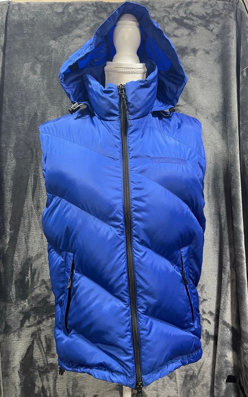 Polo Sport Ralph Lauren Blue Ripstop Down Puffer Vest Men's S Women's M/L
